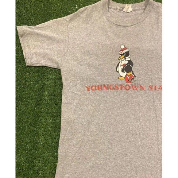Youngstown State Penguins shirt mens small gray vintage Y2k football YSU 90s - Picture 4 of 11
